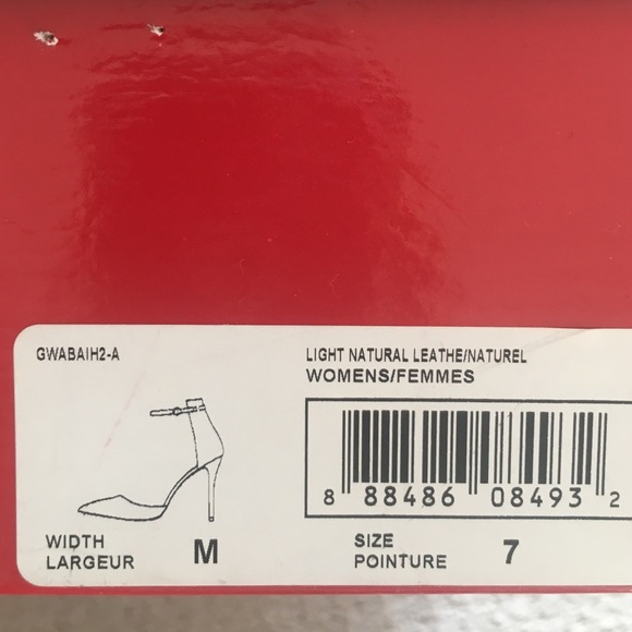 GUESS Gwabaih2-A Light Natural Color 4” Heels - Picture 9 of 9